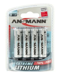 Lithium Batterie Mignon AA / FR6 4er Blister